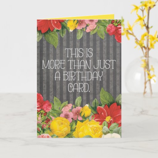 Meer dan alleen een Kaart van een verjaardag (Gele Bloem)
