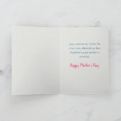 Meer dan alleen een zuster-Moederdag kaart (Binnen)