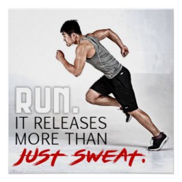 Meer dan alleen zweet Motivatieposter Perfect Poster