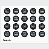 Meer dan alopecia ronde sticker (Vel)
