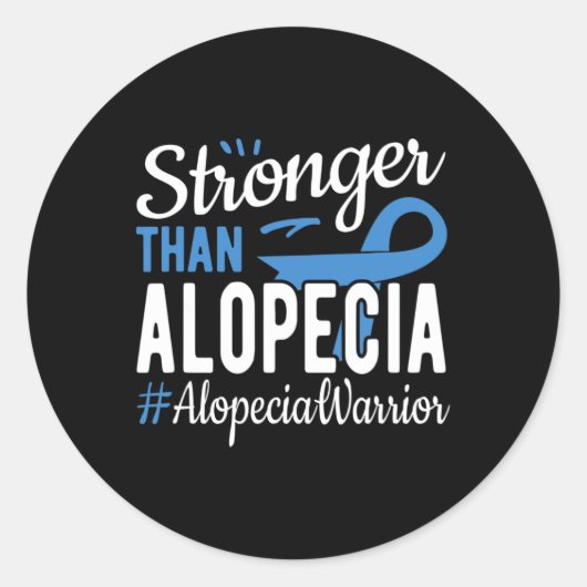 Meer dan alopecia ronde sticker (Voorkant)