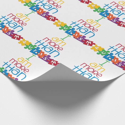 Meer dan autisme cadeaupapier (Hoek)