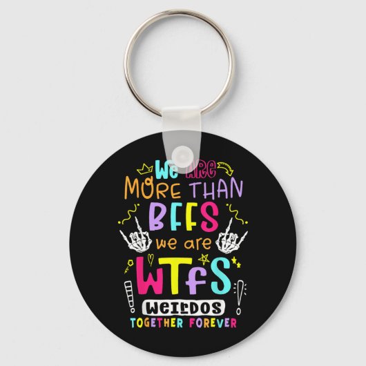 Meer dan BFFs Beste Vriendin Vrouw Funny Dames Sleutelhanger (Voorkant)