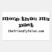 Meer dan.. Bumpersticker Rechthoekige Sticker (Voorkant)