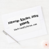 Meer dan.. Bumpersticker Rechthoekige Sticker (Envelop)