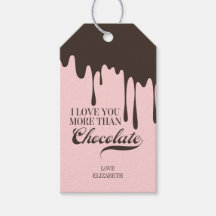 Meer dan chocolade Valentijn Gift Labels