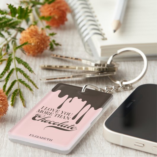 Meer dan Chocolate Valentijn Sleutelhanger (Voorkant Rechts)