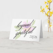 meer dan dankbaar kaart (Gele Bloem)