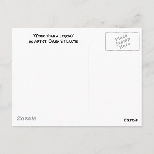 MEER DAN EEN LEGEND BRIEFKAART (Achterkant)