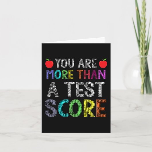 Meer Dan Een Testscore Carnaval Testdag Cadeau Kaart (Voorkant)