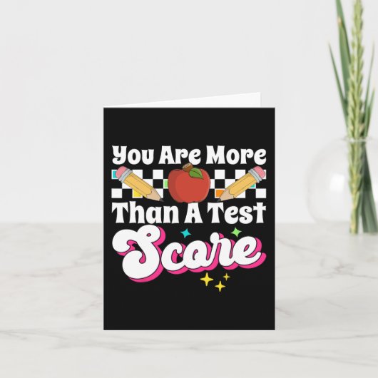 meer dan een testscoredag zijn kaart (Voorkant)