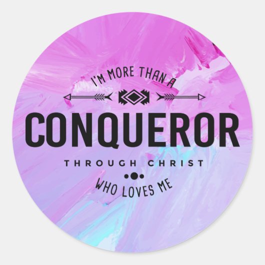 "Meer dan een veroveraar" Sticker (Voorkant)