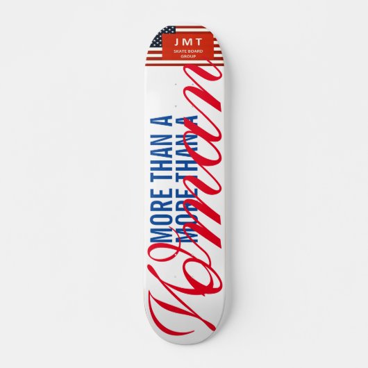 MEER DAN EEN VROUW  JMT USA7 3/4" Skateboard Deck (Voorkant)