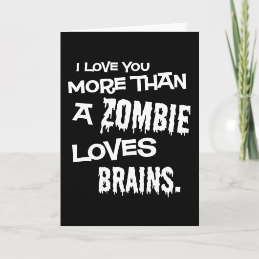 Meer Dan Een Zombie Hersen Liefheeft Kaart (Voorkant)