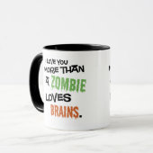 Meer dan een Zombie houdt van hersenen Mok (Voorkant links)