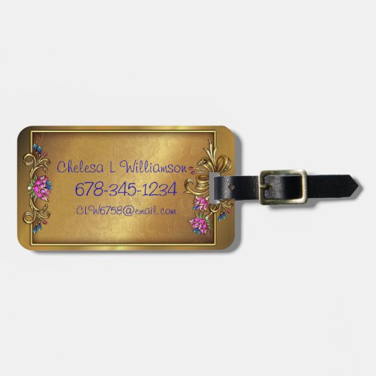 Meer dan Elegance Custom Bagagelabel (Voorkant horizontaal)