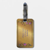 Meer dan Elegance Custom Bagagelabel (Achterkant verticaal)