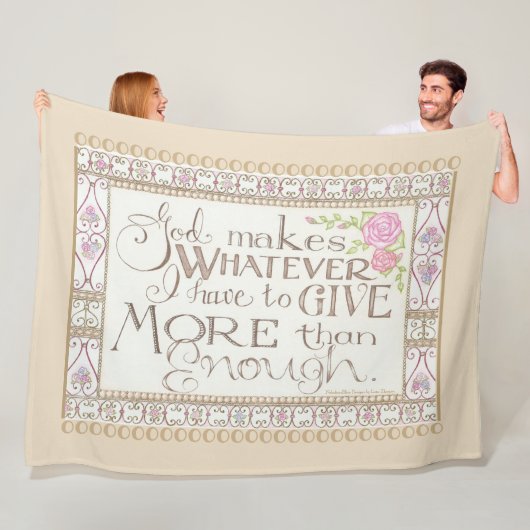 Meer dan genoeg fleece deken (tan) (In situ)