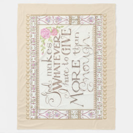 Meer dan genoeg fleece deken (tan)