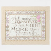 Meer dan genoeg fleece deken (tan) (Voorkant (Horizontaal))