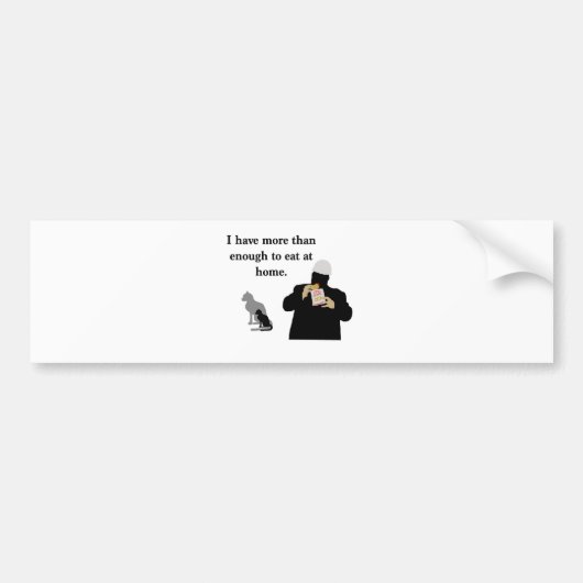 Meer dan genoeg om te eten bumpersticker (Voorkant)
