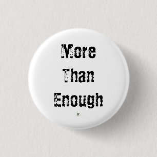 Meer dan genoeg pin ronde button 3,2 cm
