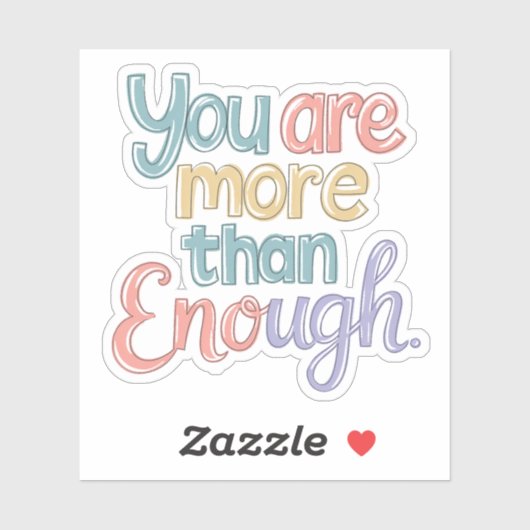 Meer dan genoeg vinyl sticker (Vel)