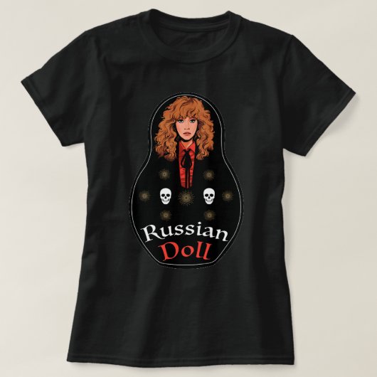 Meer dan Geweldige Russische dollar - Matrioshka v T-shirt (Design voorkant)