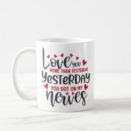 Meer dan gisteren, grappigheid koffiemok