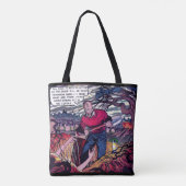 Meer dan handen van de Grave Horror strips Tote Bag (Achterkant)