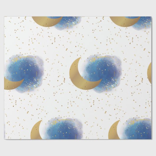 Meer dan het Moon Wrapping Paper Cadeaupapier (Vlak)