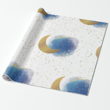 Meer dan het Moon Wrapping Paper