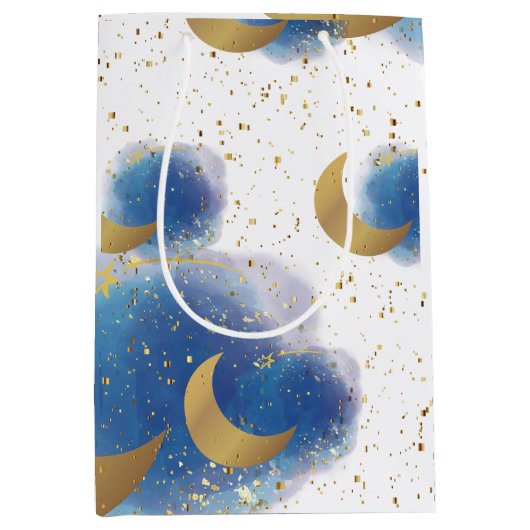 Meer dan het Moon Wrapping Paper Medium Cadeauzakje (Voorkant)