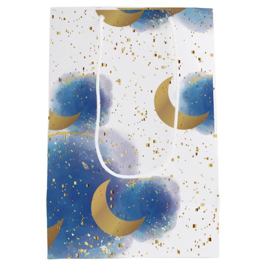 Meer dan het Moon Wrapping Paper Medium Cadeauzakje (Achterkant)