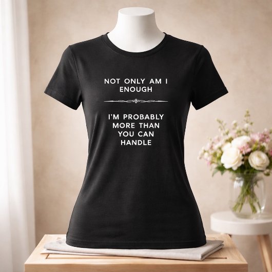 Meer Dan Je Aankan Donkere T-shirt