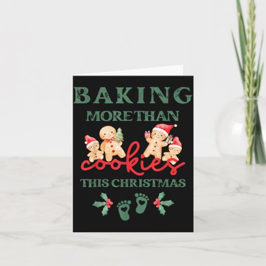 Meer dan koekjes bakken deze kerst Zwanger M Kaart (Voorkant)