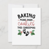 Meer dan koekjes bakken deze kerst Zwangerschap Kaart (Voorkant)