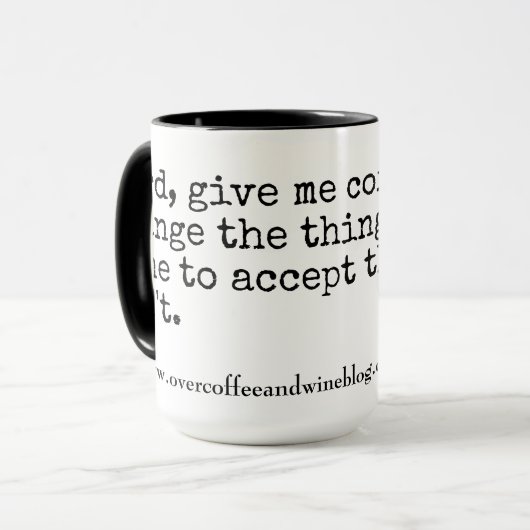 Meer dan koffie en wijn mok (Voorkant links)