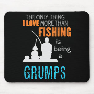 Meer dan liefde vissen Grumps Special Grootvader Muismat