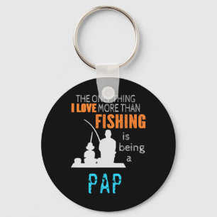 Meer Dan Liefde Vissen Pap Speciale Grootvader Sleutelhanger
