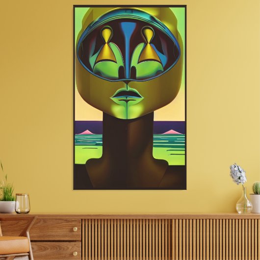 Meer Dan Menselijk Canvas Afdruk (Insitu (Woonkamer))