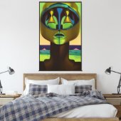 Meer Dan Menselijk Canvas Afdruk (Insitu (Slaapkamer))