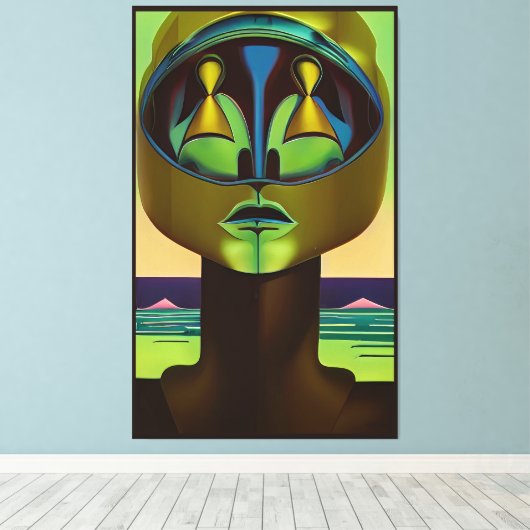 Meer Dan Menselijk Canvas Afdruk (Insitu (Houten vloer))