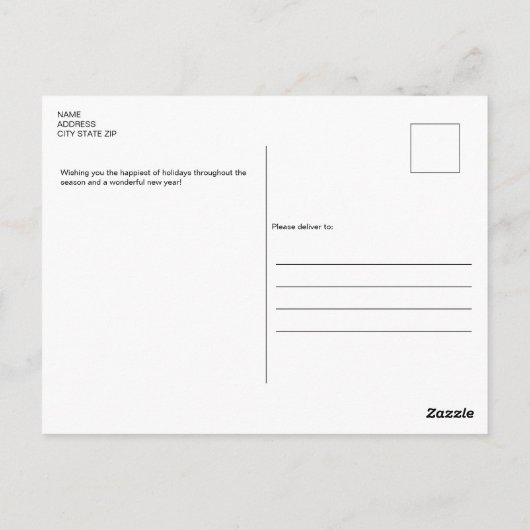 Meer dan ooit tevoren Foto-kerst Briefkaart (Achterkant)