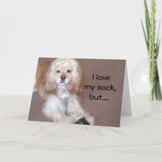 MEER DAN SOCK BIRTHDAY KAART (Voorkant)