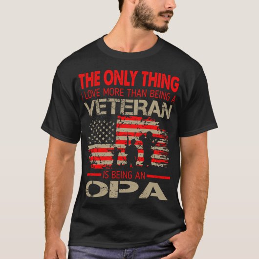 Meer dan veteranen die opa zijn t-shirt (Voorkant)