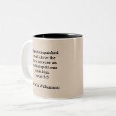 MEER DAN Zwarte geschiedenismaand Tweekleurige Koffiemok (Voorkant links)