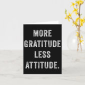 Meer dankbaarheid Minder attitude Inspirerend moti Kaart (Gele Bloem)