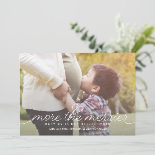 Meer de Kaart van de Aankondiging van de Zwangersc (Staand voorkant)