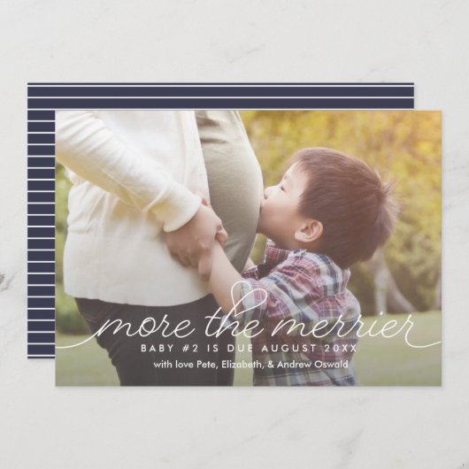 Meer de Kaart van de Aankondiging van de Zwangersc (Voorkant / Achterkant)